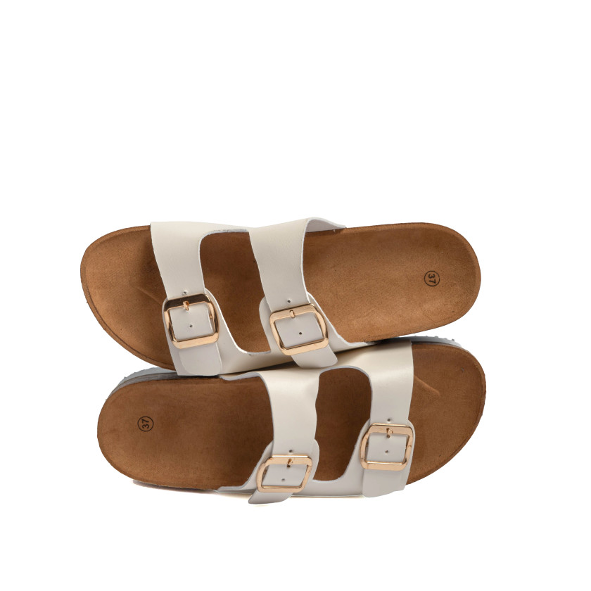 Σανδάλια Flatform με Διπλές Τόκες