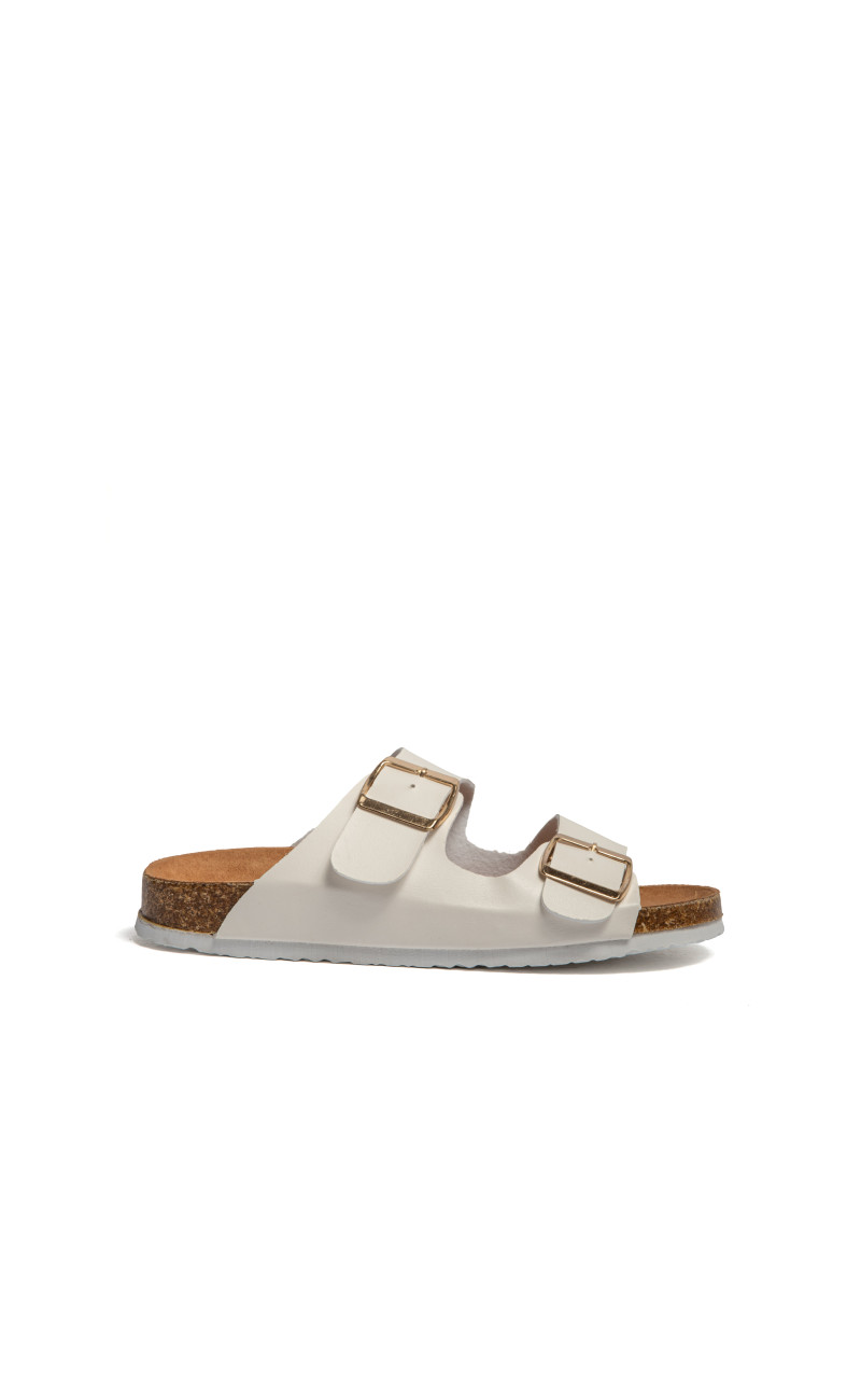 Σανδάλια Flatform με Διπλές Τόκες