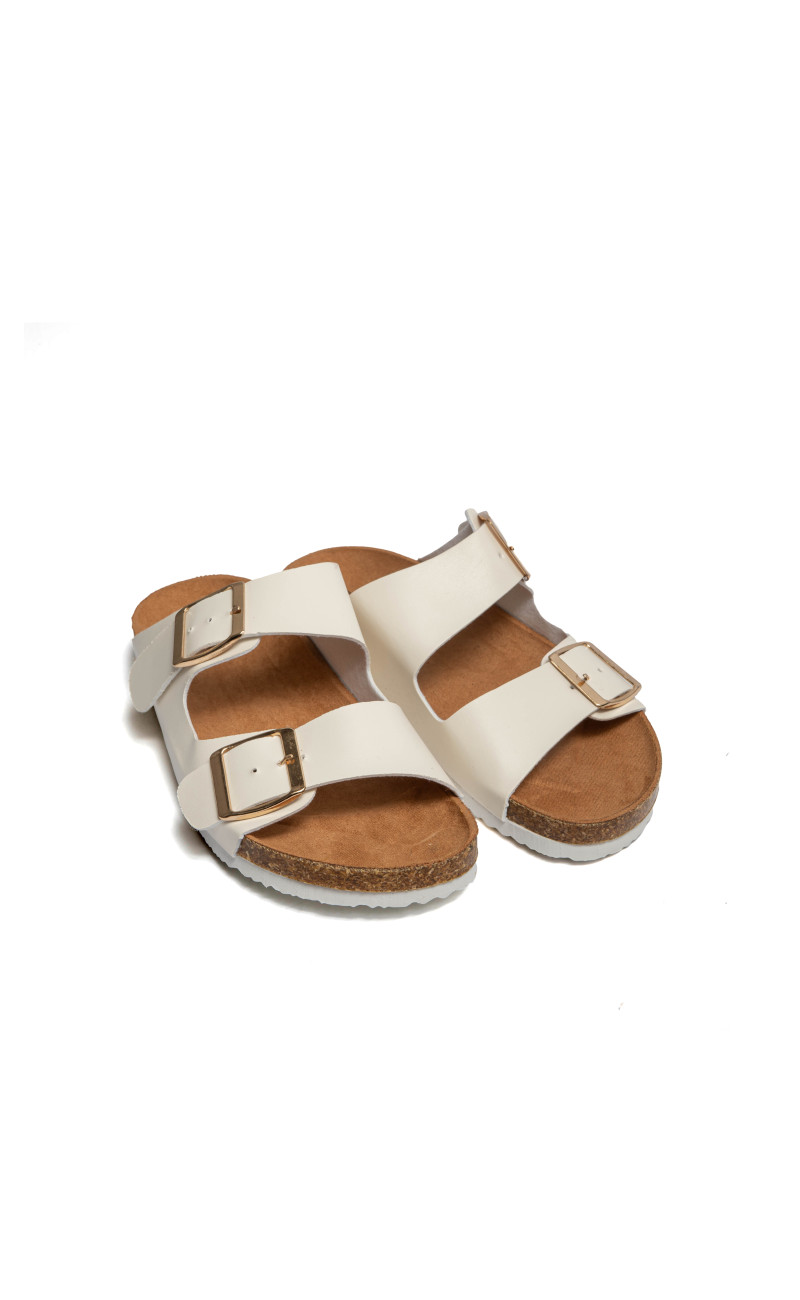 Σανδάλια Flatform με Διπλές Τόκες