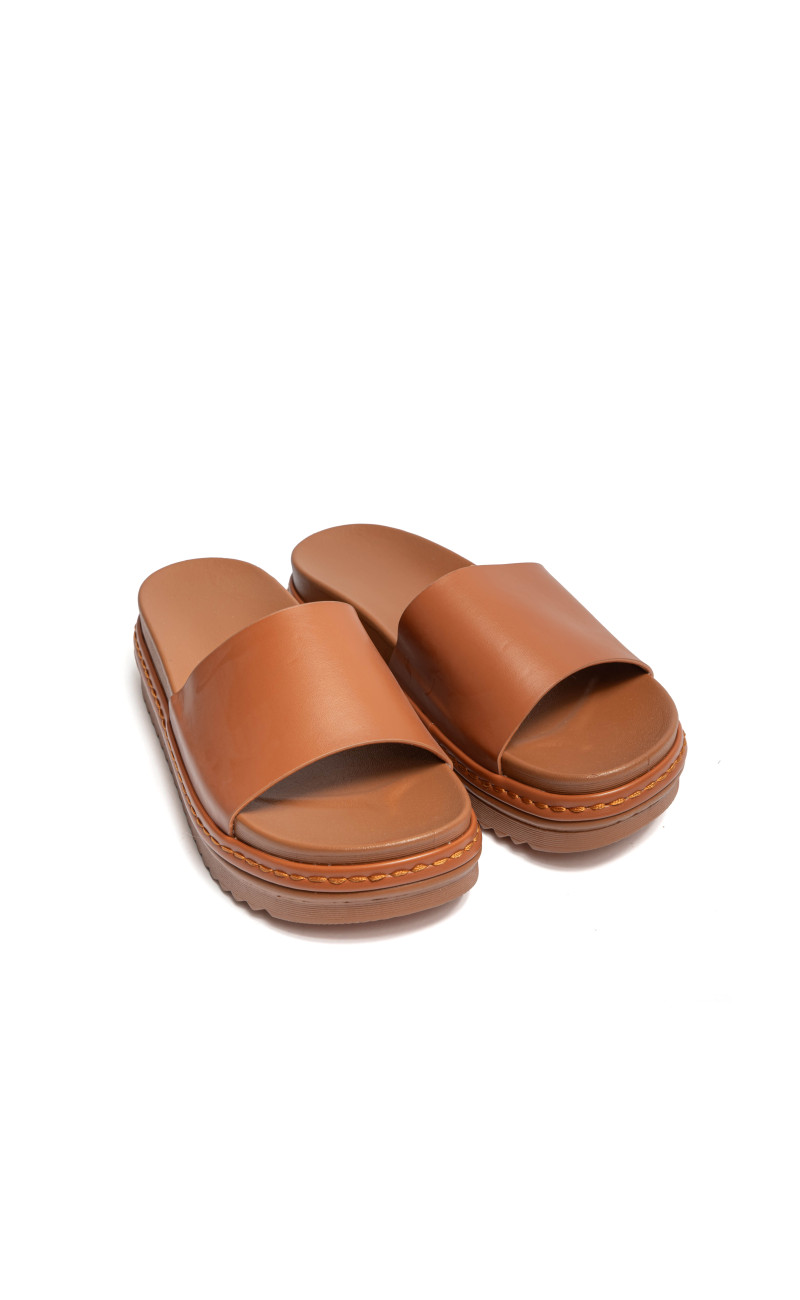 Σανδάλια Flatform με Φαρδιά Φάσα