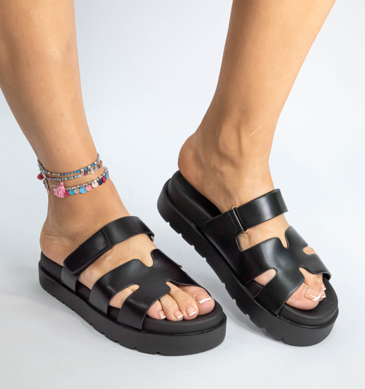 Σανδάλια Flatform με Λουράκια Scratch