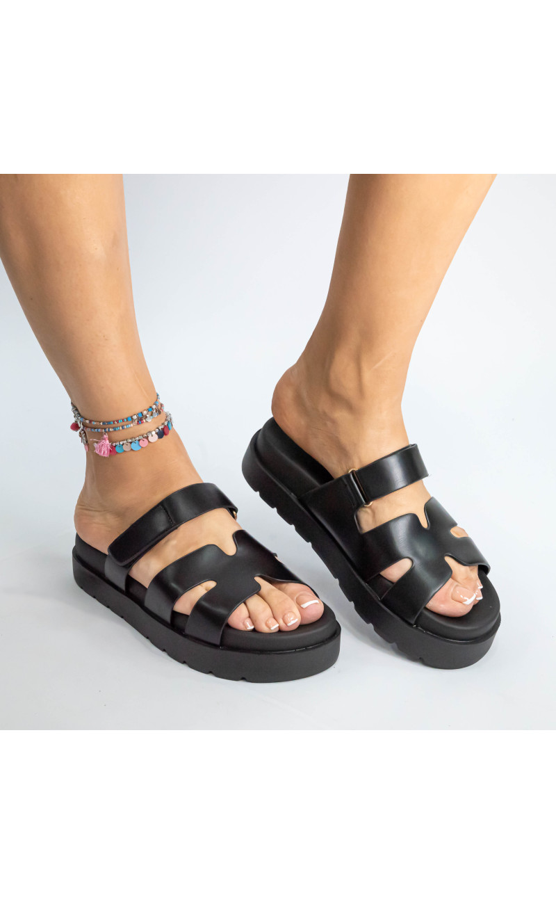 Σανδάλια Flatform με Λουράκια Scratch