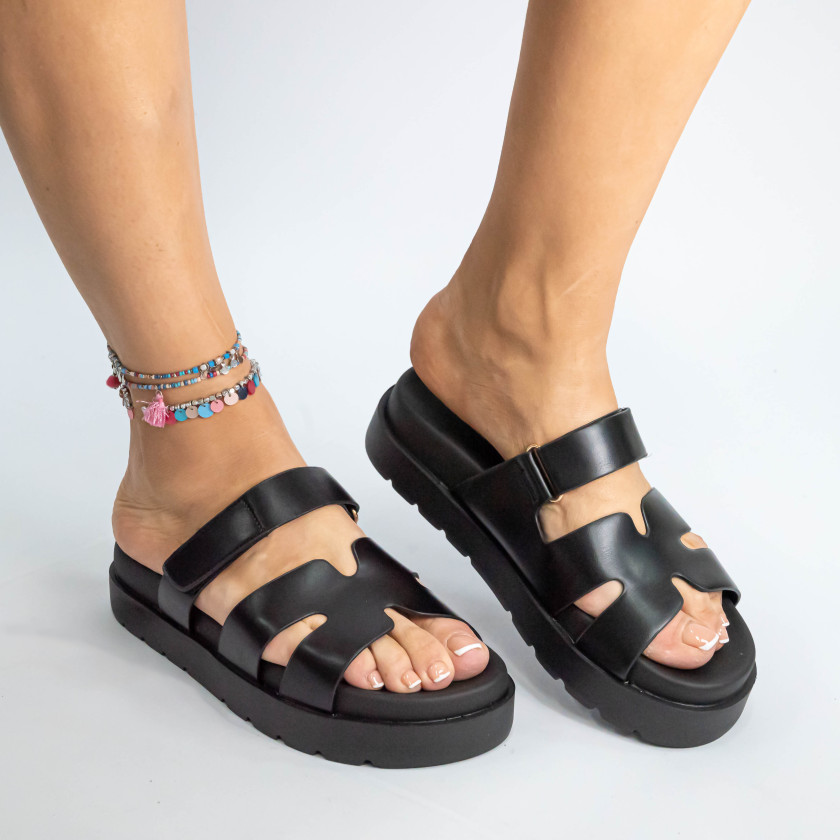 Σανδάλια Flatform με Λουράκια Scratch