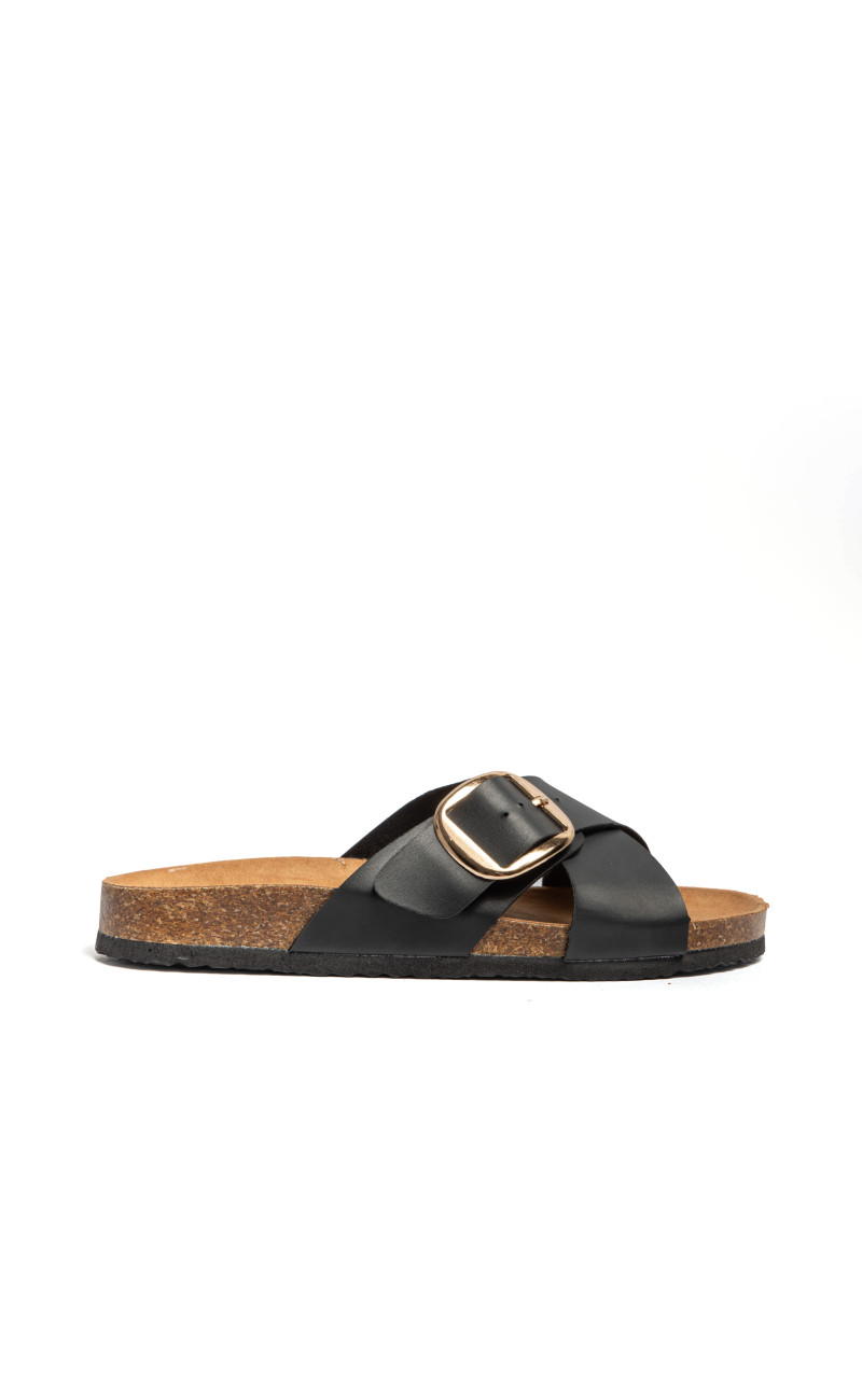 Σανδάλια Flatform με Χιαστί Λουράκια