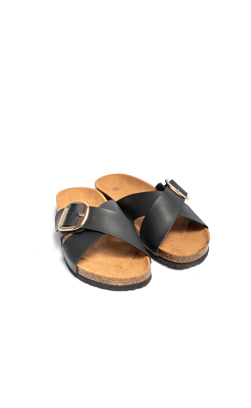 Σανδάλια Flatform με Χιαστί Λουράκια