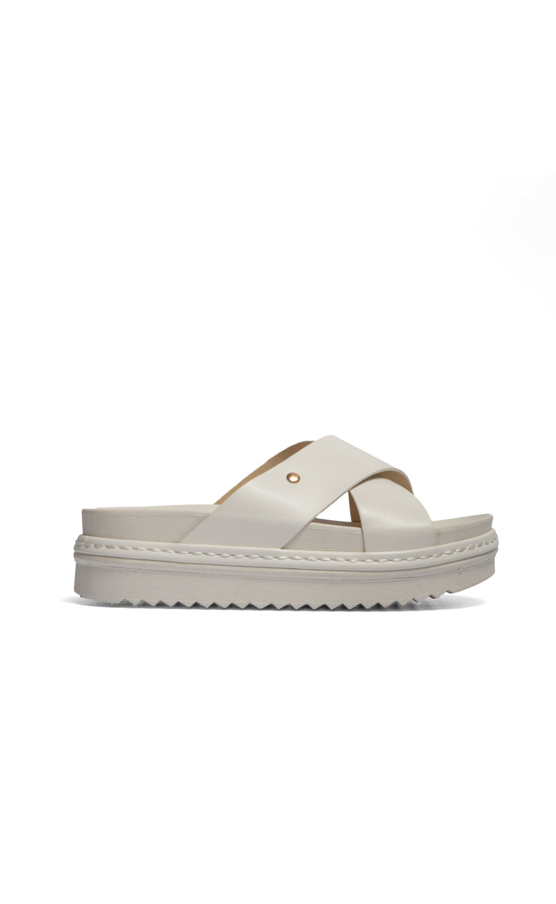 Σανδάλια Flatform με Χιαστί Λουράκια