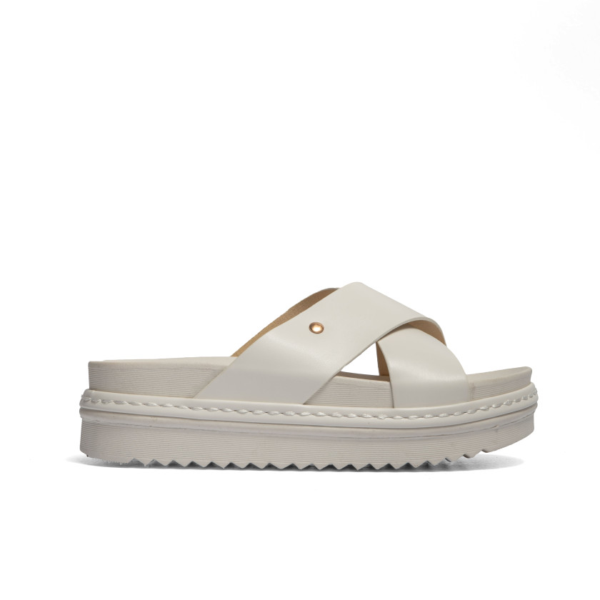 Σανδάλια Flatform με Χιαστί Λουράκια