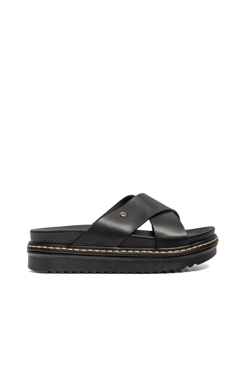 Σανδάλια Flatform με Χιαστί Λουράκια