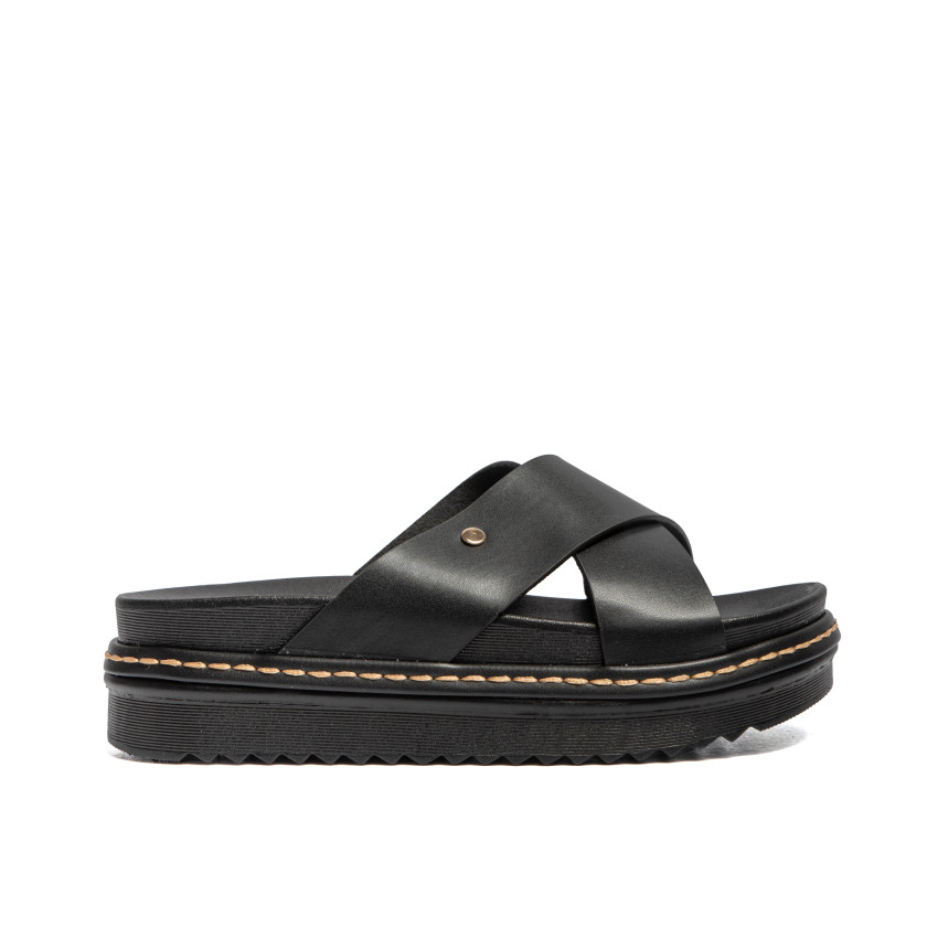 Σανδάλια Flatform με Χιαστί Λουράκια