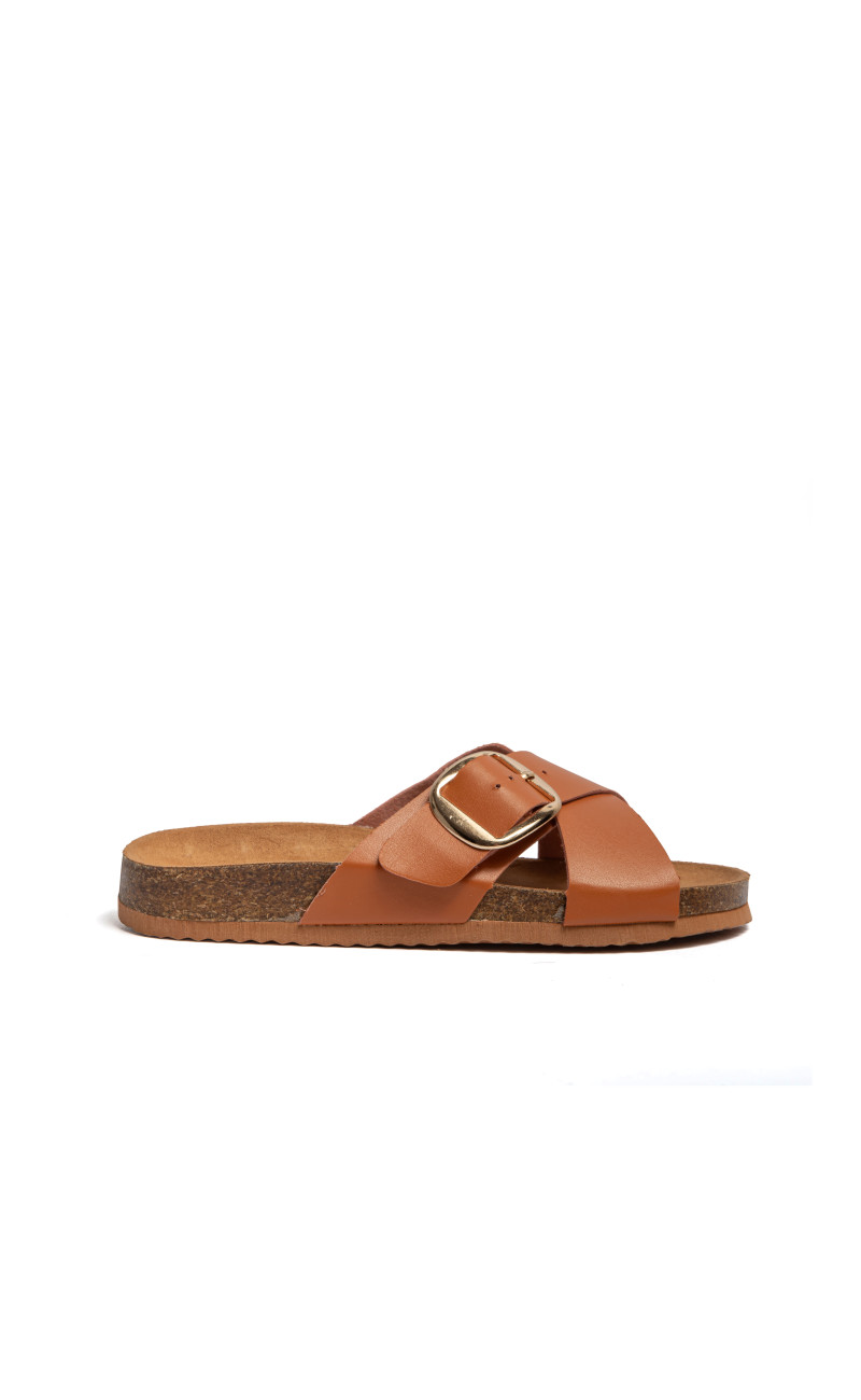 Σανδάλια Flatform με Χιαστί Λουράκια
