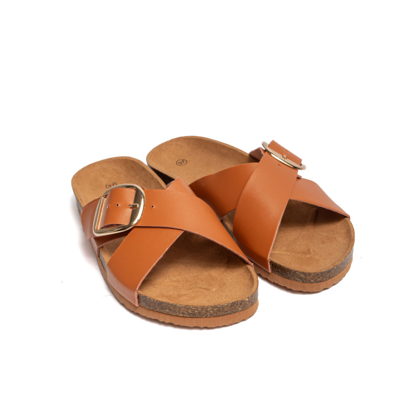 Σανδάλια Flatform με Χιαστί Λουράκια