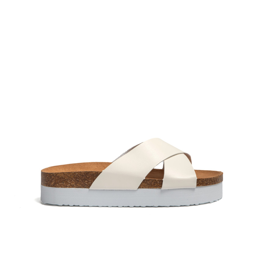 Σανδάλια Flatform με Χιαστί Λουράκια