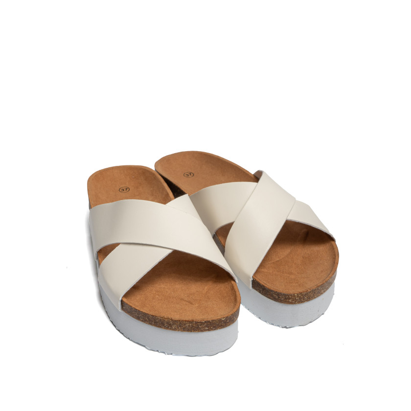 Σανδάλια Flatform με Χιαστί Λουράκια
