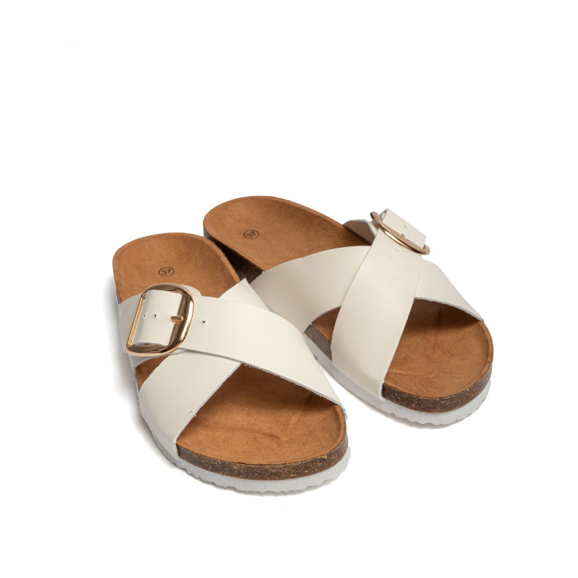Σανδάλια Flatform με Χιαστί Λουράκια