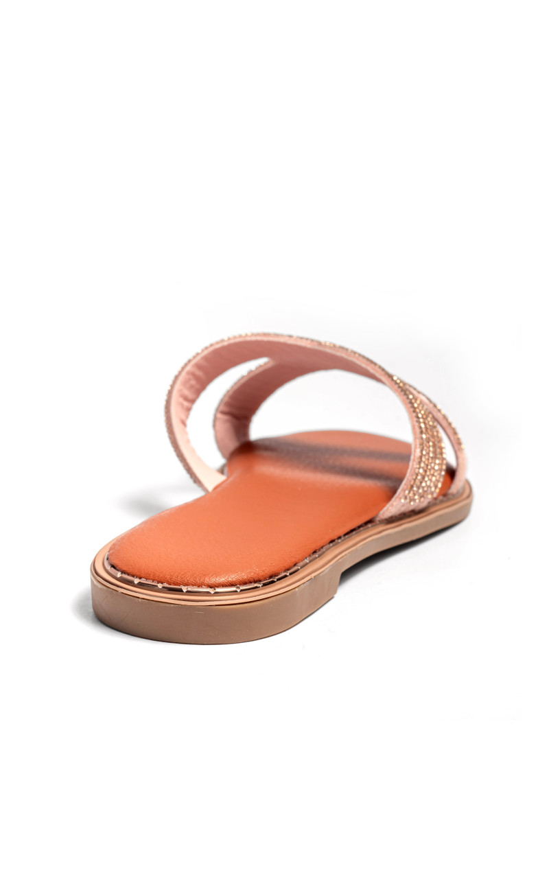 Flat Σανδάλια με Strass