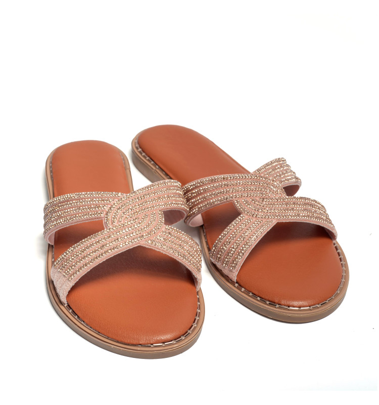 Flat Σανδάλια με Strass
