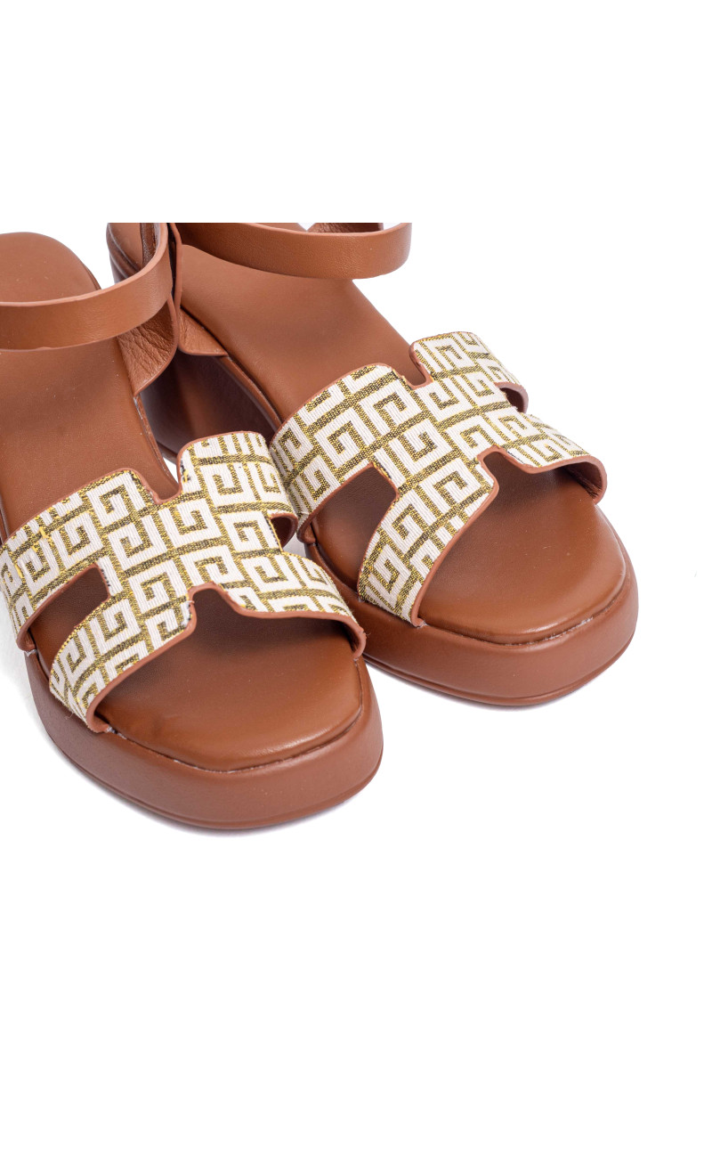 Πέδιλα Flatform με Ανοίγματα στο Πλάι & Μπαρέτα