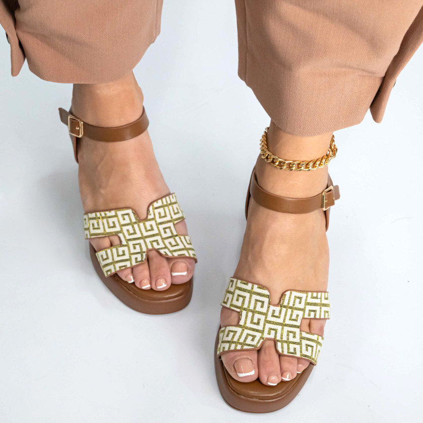Πέδιλα Flatform με Ανοίγματα στο Πλάι & Μπαρέτα