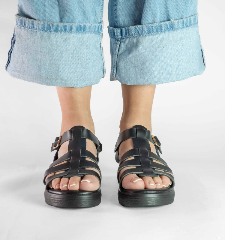 Σανδάλια Flatform με Πολλαπλά Λουράκια