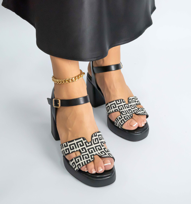Πέδιλα Flatform με Ανοίγματα στο Πλάι & Μπαρέτα
