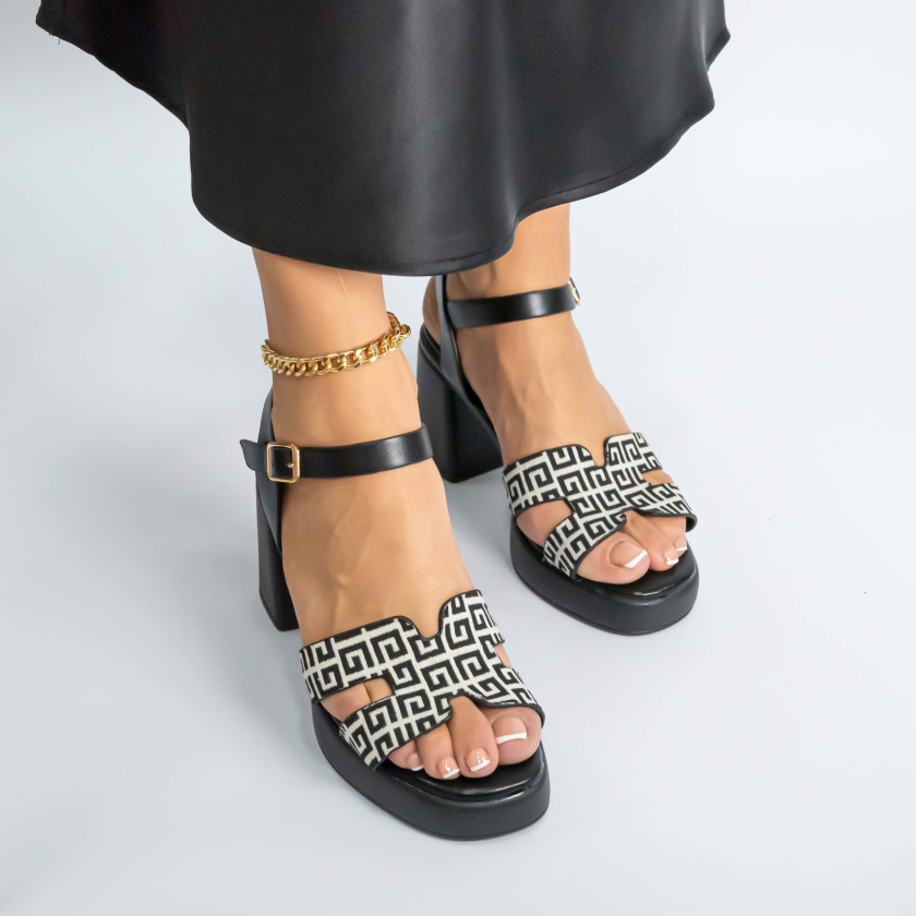 Πέδιλα Flatform με Ανοίγματα στο Πλάι & Μπαρέτα