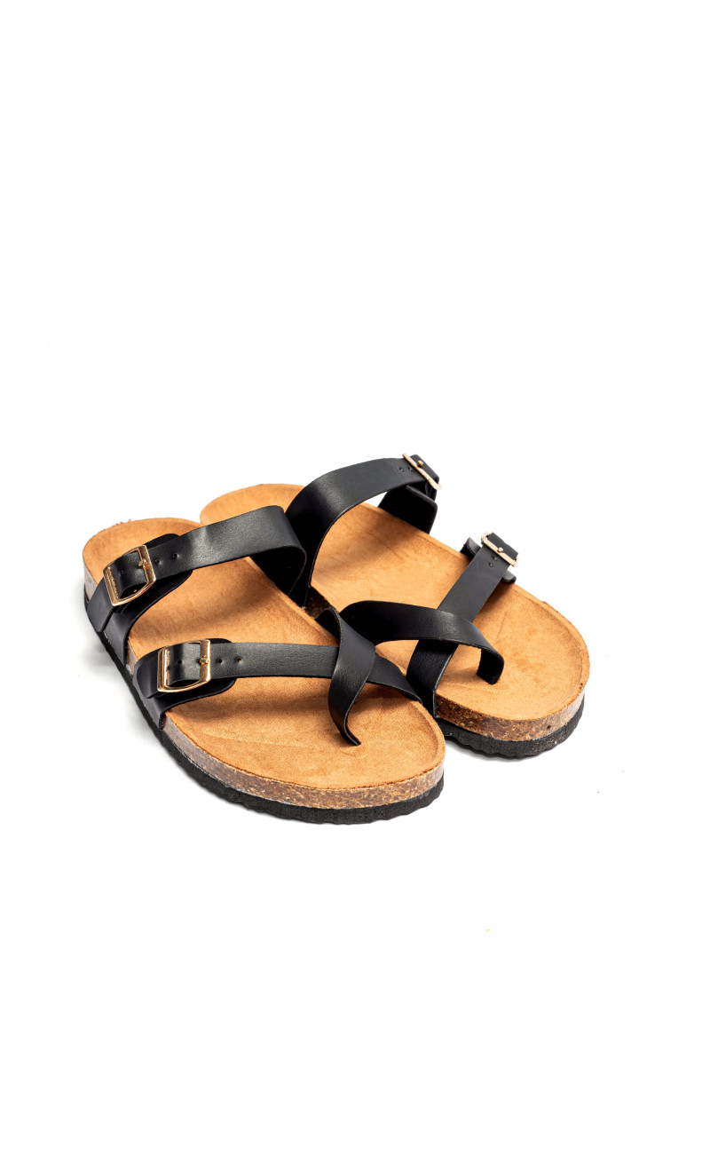 Σανδάλια Flatform με Λουράκια & Τόκες