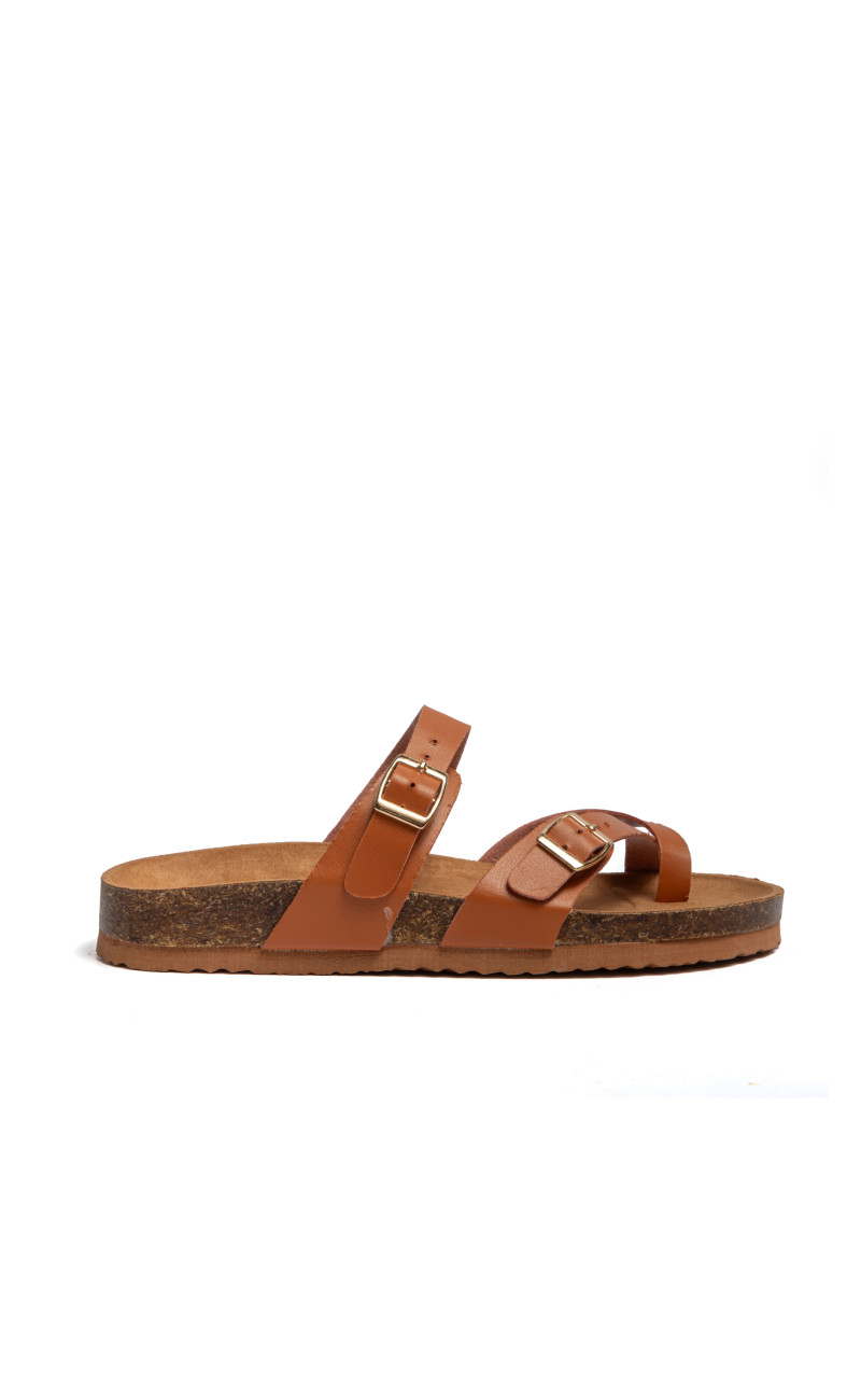 Σανδάλια Flatform με Λουράκια & Τόκες