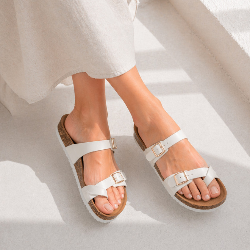 Σανδάλια Flatform με Λουράκια & Τόκες