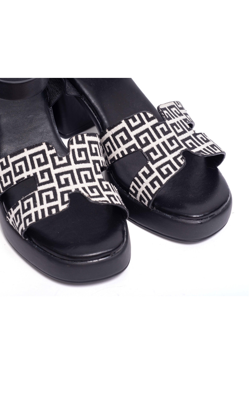 Πέδιλα Flatform με Ανοίγματα στο Πλάι & Μπαρέτα