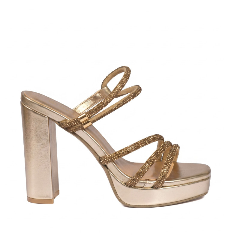 Mules με Λουράκια Από Strass