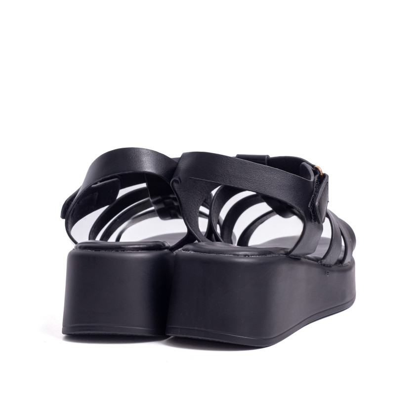 Σανδάλια Flatform με Πολλαπλά Λουράκια