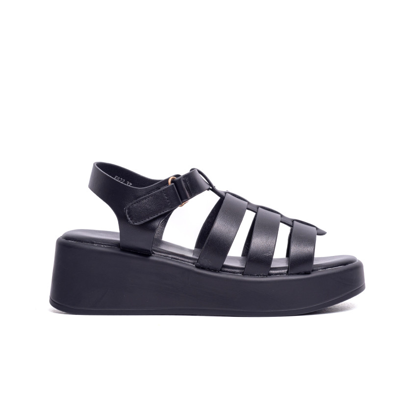 Σανδάλια Flatform με Πολλαπλά Λουράκια