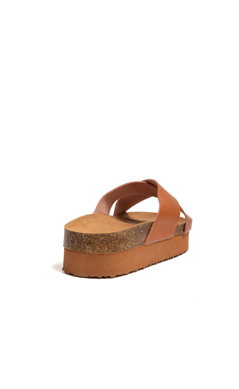 Σανδάλια Flatform Με Χιαστί Λουράκια