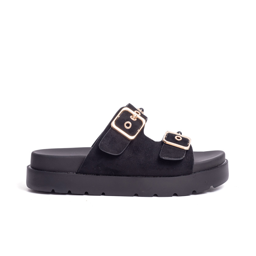 Σανδάλια Flatform με Διπλές Τόκες & Τρουκς