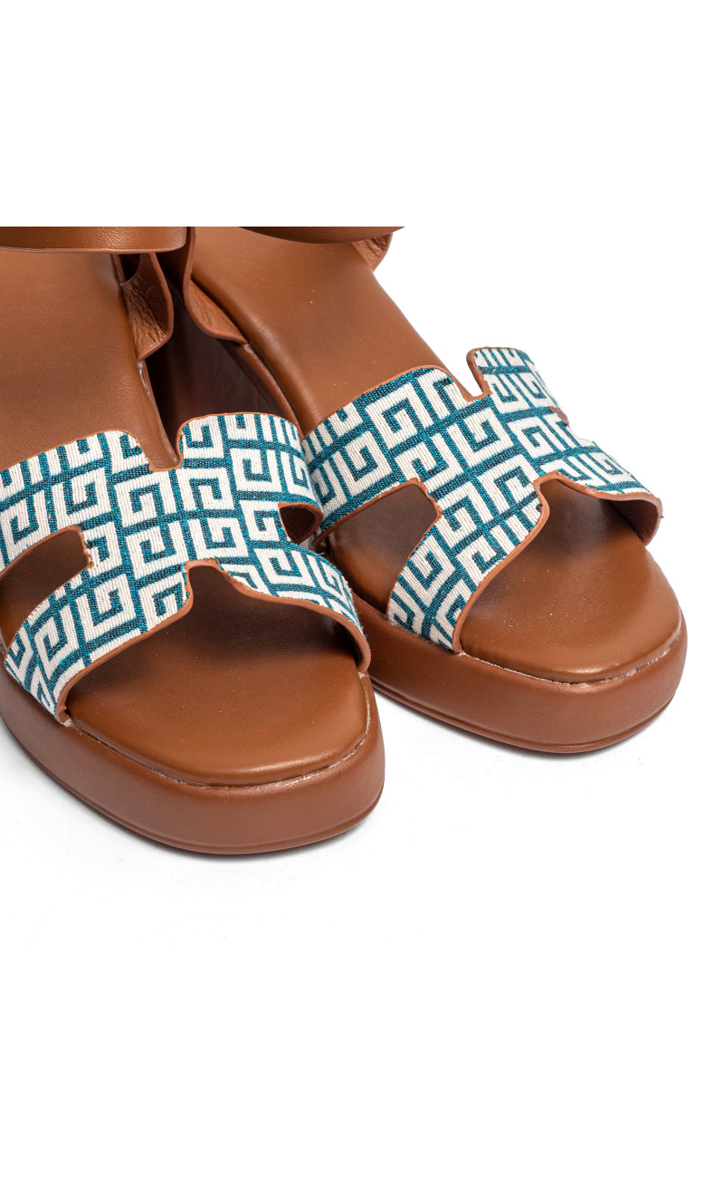 Πέδιλα Flatform με Ανοίγματα στο Πλάι & Μπαρέτα
