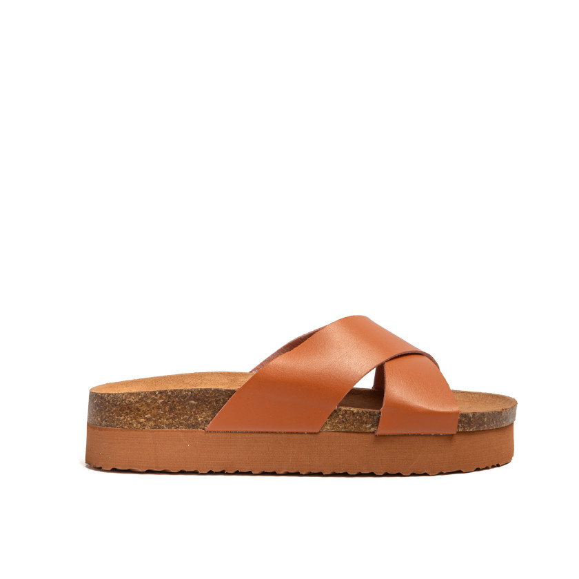 Σανδάλια Flatform Με Χιαστί Λουράκια