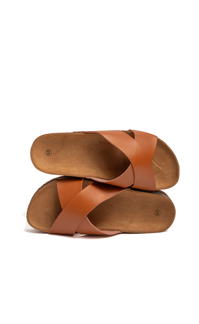 Σανδάλια Flatform Με Χιαστί Λουράκια
