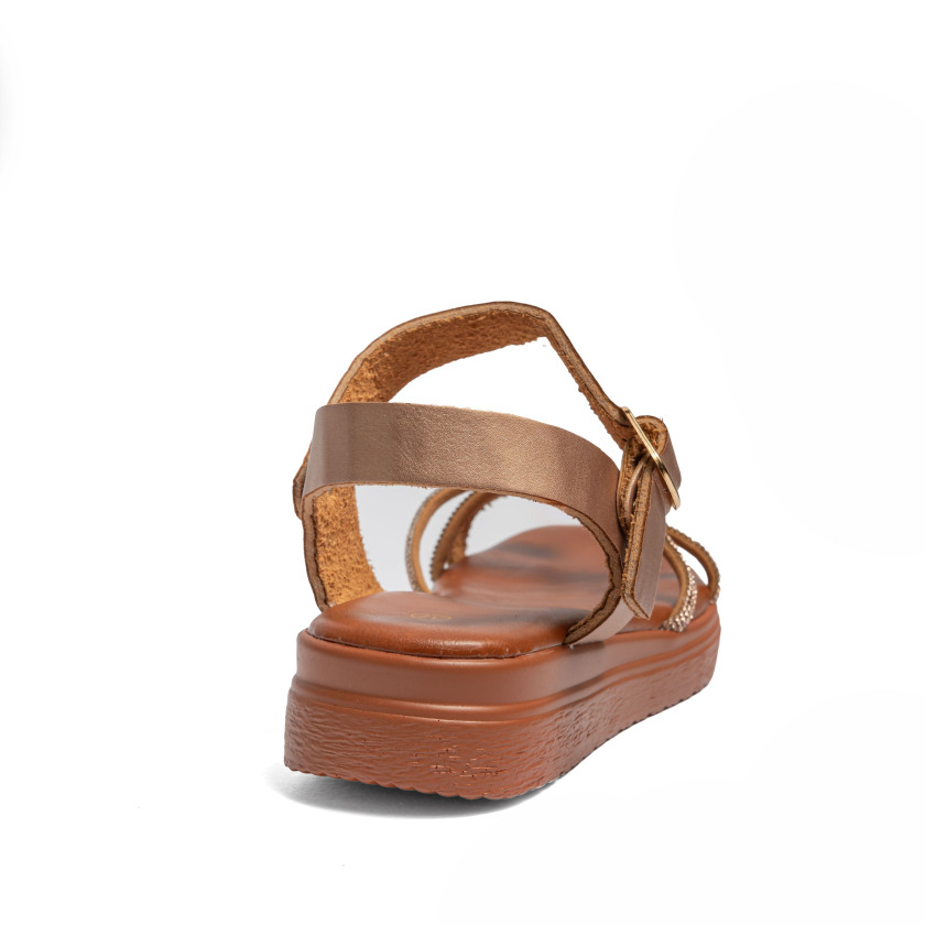 Σανδάλια Flatform με Λουράκια Από Strass