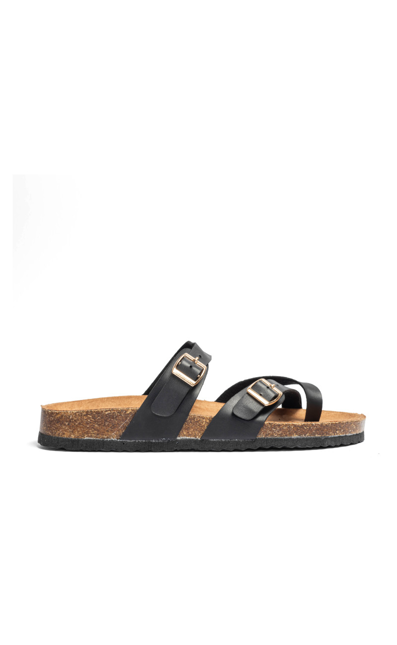 Σανδάλια Flatform με Λουράκια & Τόκες