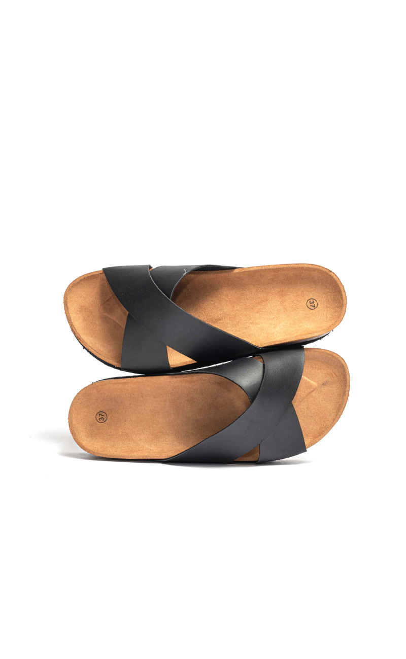 Σανδάλια Flatform με Χιαστί Λουράκια