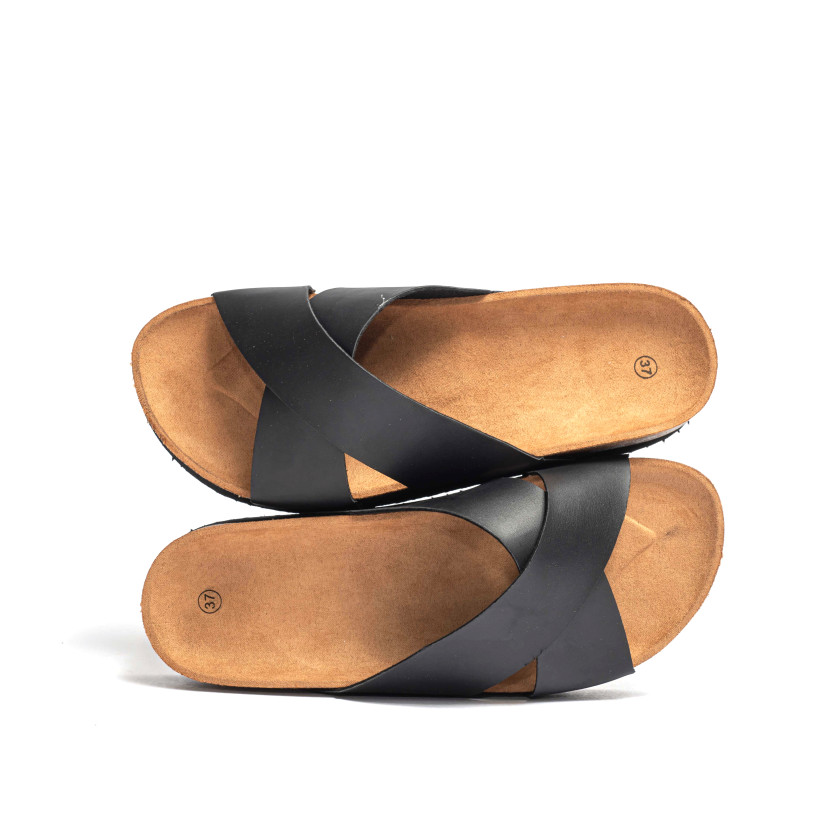 Σανδάλια Flatform με Χιαστί Λουράκια