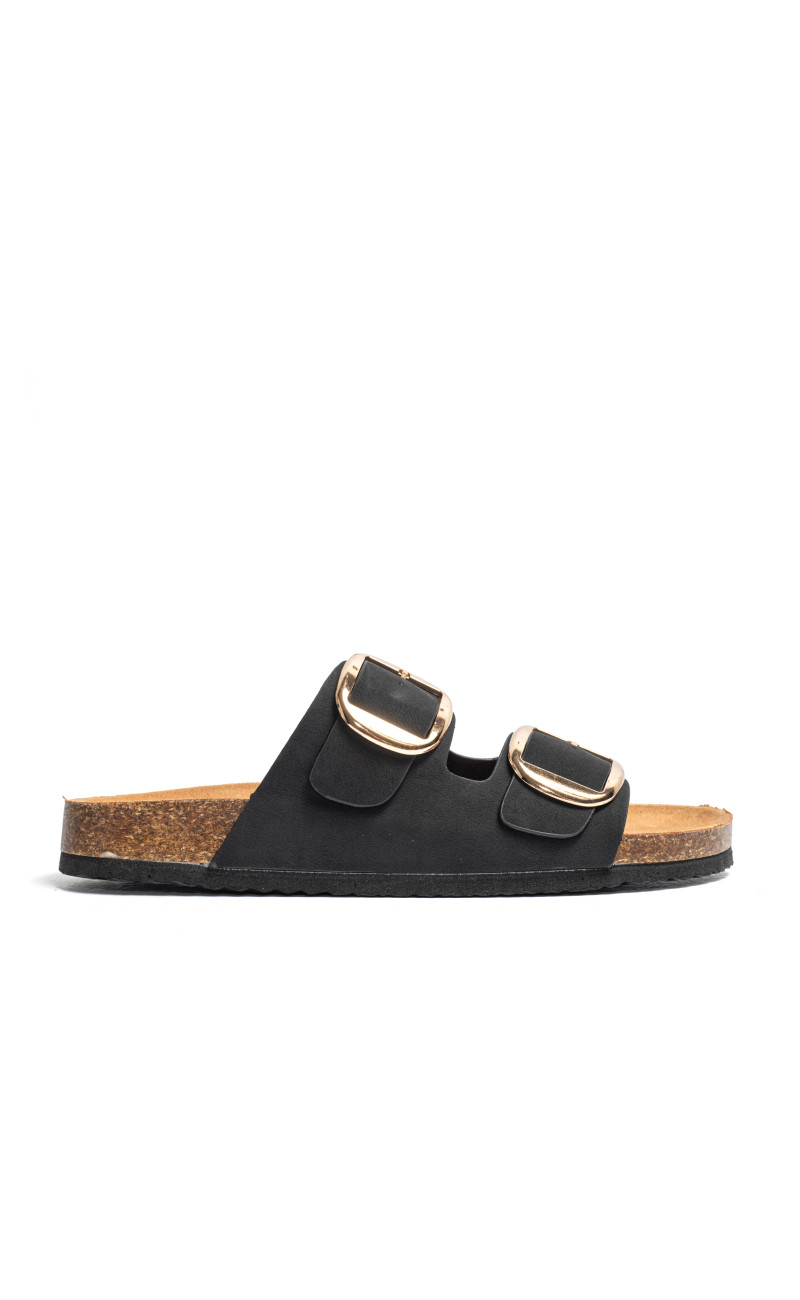 Σανδάλια Flatform με Διπλές Τόκες