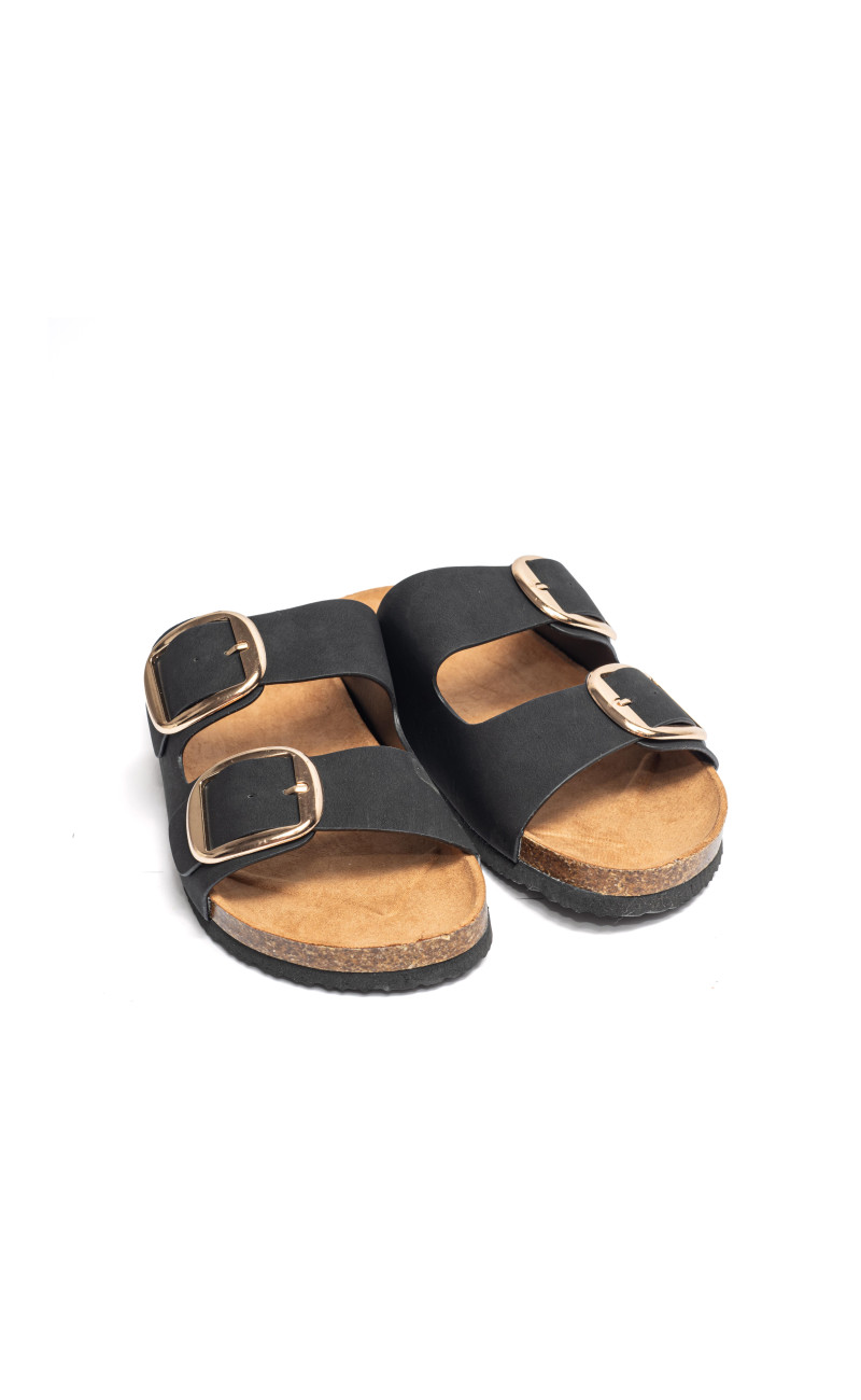 Σανδάλια Flatform με Διπλές Τόκες