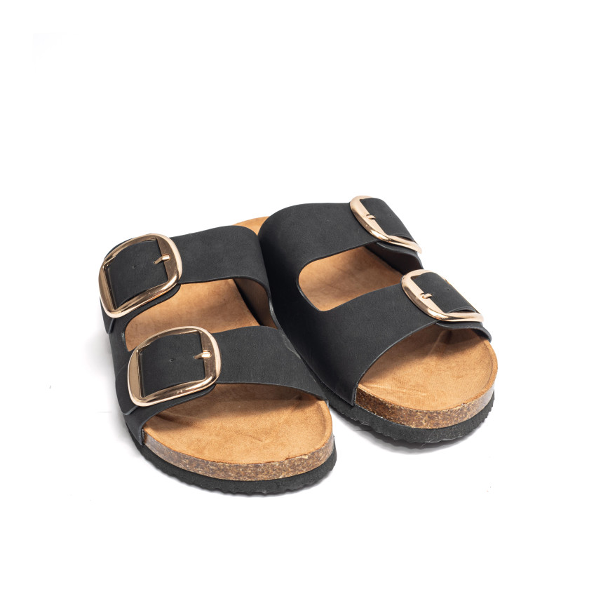 Σανδάλια Flatform με Διπλές Τόκες