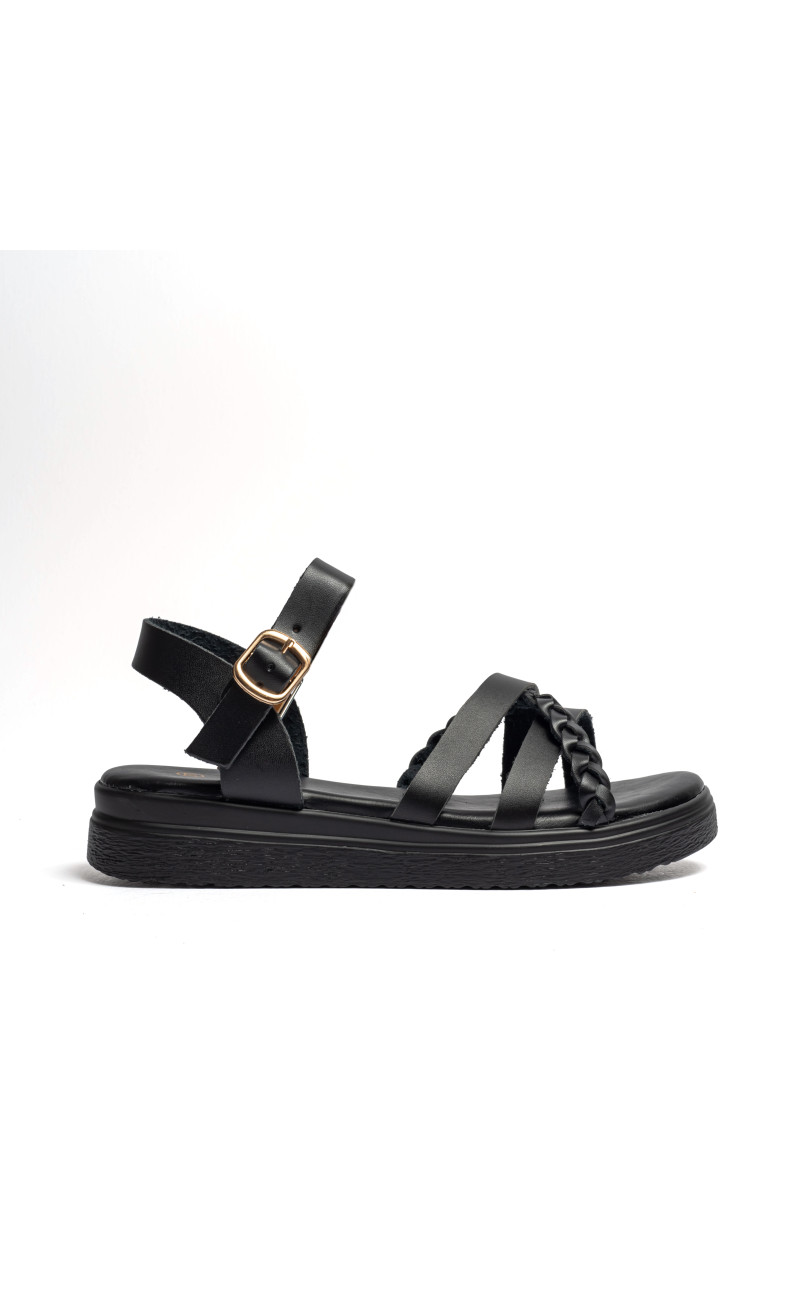 Σανδάλια Flatform με Πολλαπλά Λουράκια
