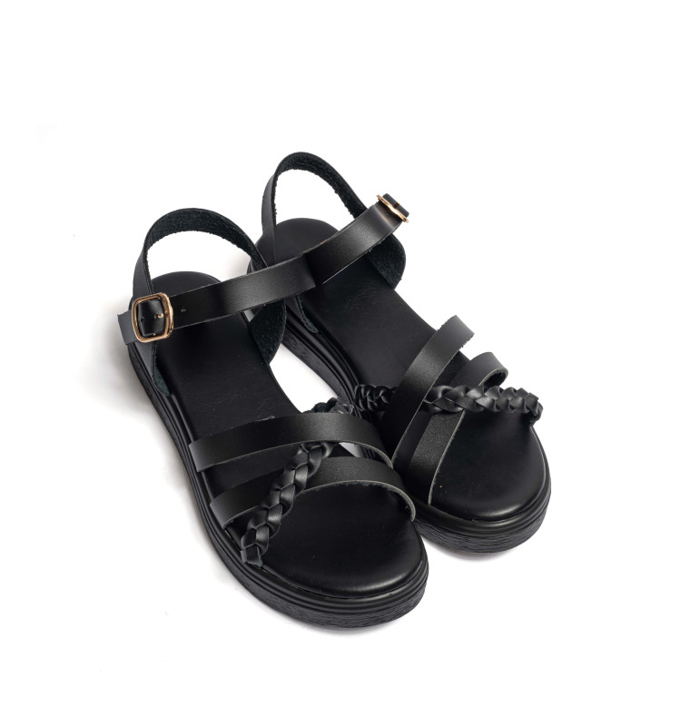 Σανδάλια Flatform με Πολλαπλά Λουράκια