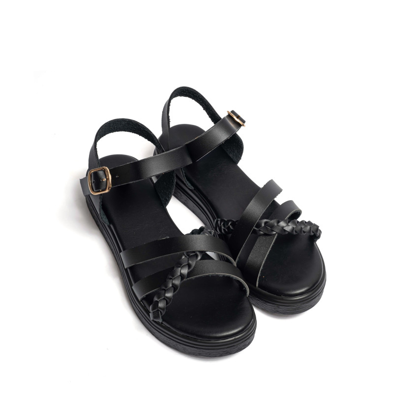 Σανδάλια Flatform με Πολλαπλά Λουράκια