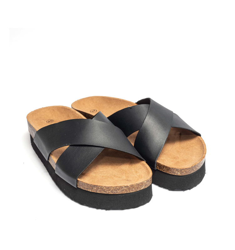 Σανδάλια Flatform με Χιαστί Λουράκια