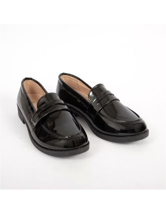 Γυναικεία Μοκασίνια Μαύρα Λουστρίνι