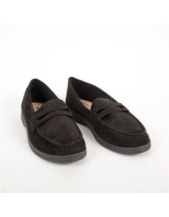 Γυναικεία Suede Μοκασίνια Μαύρα
